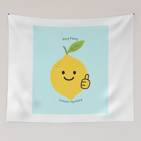 Item preview, Easy Peasy Lemon Squeezy Light Blue designed and sold by MaxLugerStudio.