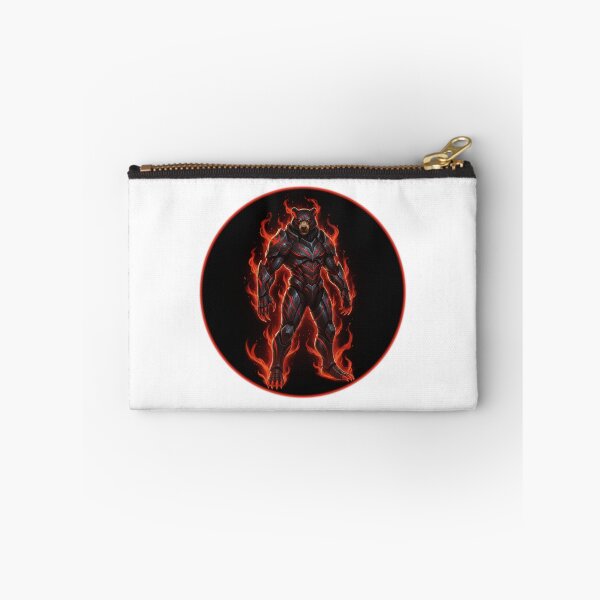 Item preview, Fire Bear Warrior – Dark Armored Flaming Beast Fantasy Art designed and sold by FORYOUOFFICIAL.