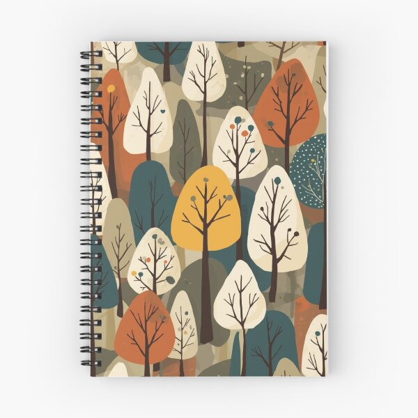 Item preview, Colorful abstract forest of stylized trees designed and sold by Rue Market.