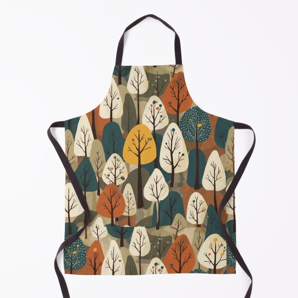 Item preview, Colorful abstract forest of stylized trees designed and sold by Rue Market.