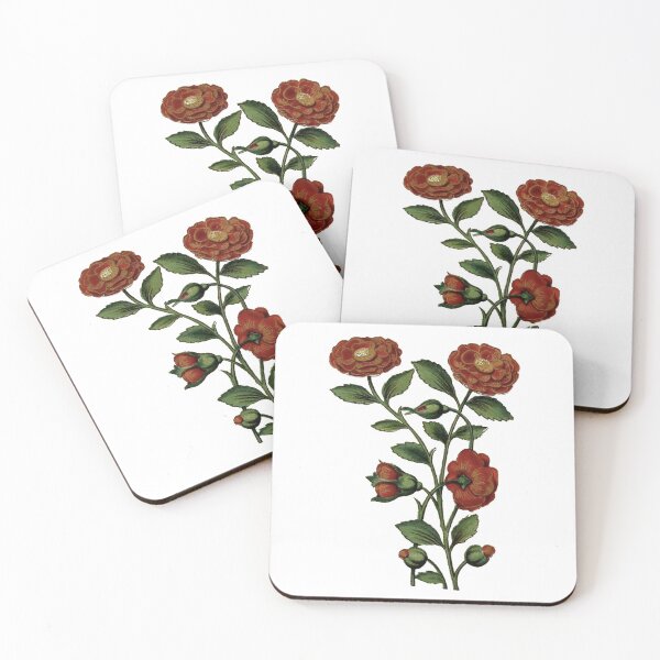 Item preview, Vintage Red Flowers Illustration designed and sold by HawthorneFlame.