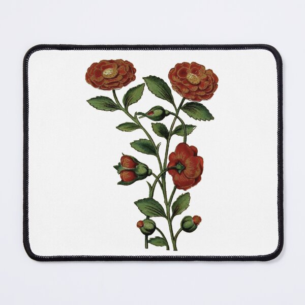 Item preview, Vintage Red Flowers Illustration designed and sold by HawthorneFlame.