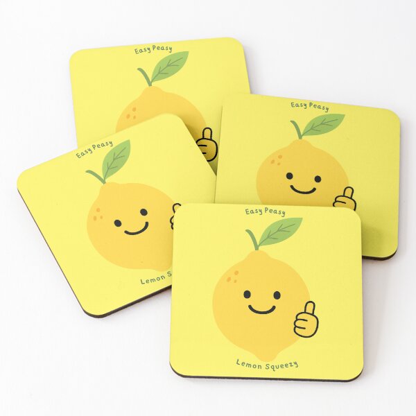 Item preview, Easy Peasy Lemon Squeezy Yellow designed and sold by MaxLugerStudio.