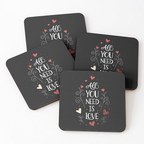 Item preview, all you need is love red hearts designed and sold by GogoGrove.
