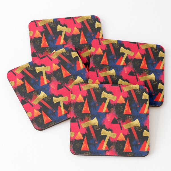 Item preview, Neon Grunge Axe Geometric Pattern designed and sold by bubblegoth.