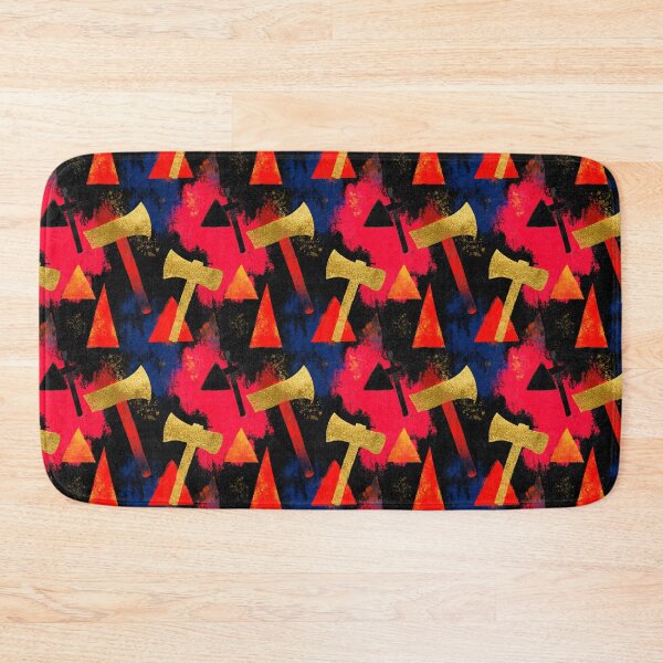 Item preview, Neon Grunge Axe Geometric Pattern designed and sold by bubblegoth.