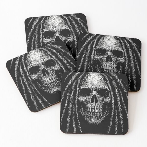 Item preview, Dreadlocks Skull Distressed Grunge Artwork designed and sold by Mortisigil.