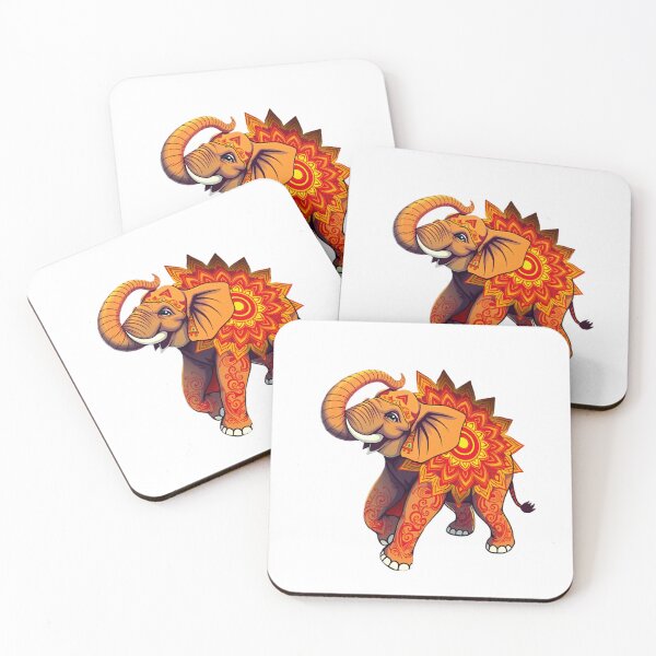 Item preview, Energetic Elephant Mandala Vibes designed and sold by MooDigitalArt.