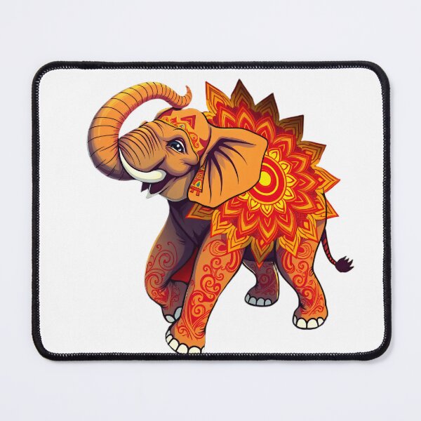 Item preview, Energetic Elephant Mandala Vibes designed and sold by MooDigitalArt.