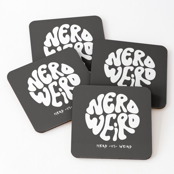 Item preview, Circular Nerd vs Weird Typographic Design designed and sold by JAFORMS.