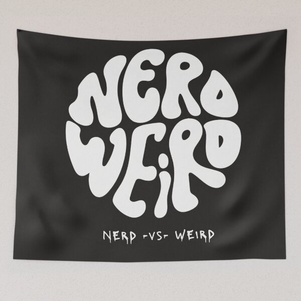 Item preview, Circular Nerd vs Weird Typographic Design designed and sold by JAFORMS.