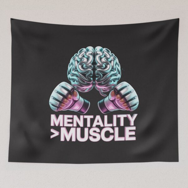 Item preview, Mentality Over Muscle – Mental strength beats brute force designed and sold by Starbroos.