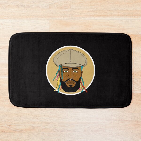 Item preview, Rainbow Dreads Urban King Portrait - Colorful Locs - Hip Hop Illustration - Circle Edition designed and sold by Eric Sintès.