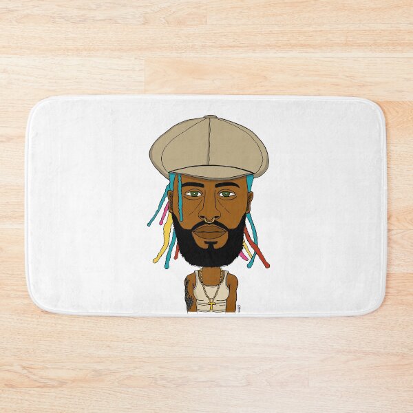 Item preview, Rainbow Dreads Urban King Portrait - Colorful Locs - Hip Hop Illustration designed and sold by Eric Sintès.