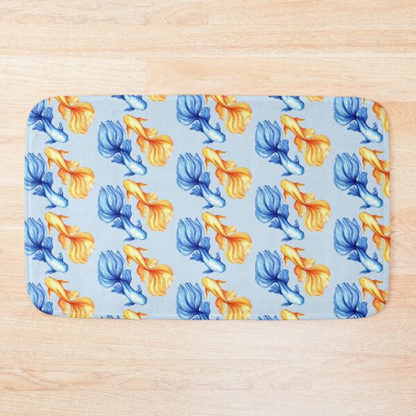 Item preview,  Blue and yellow fishs, Ukrainian art, Petrykivka style, author's drawing designed and sold by Sunflower-7.