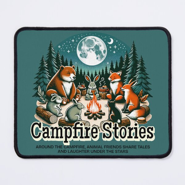 Item preview, Campfire Stories Animal Friends Enjoy Living In The Forest designed and sold by scooterbaby.