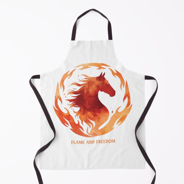 Item preview, Flame and Freedom Fire Horse Silhouette designed and sold by EmpoweredEchoesSpirit.