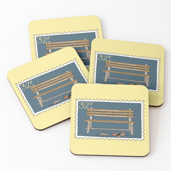 Item preview, Baltimore Greatest City in America Bench Stamp designed and sold by Elizabeth Weglein.