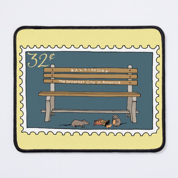 Item preview, Baltimore Greatest City in America Bench Stamp designed and sold by Elizabeth Weglein.