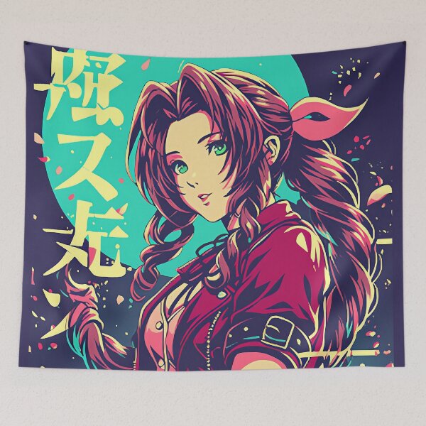 Item preview,  Aerith Neon Night Poster  designed and sold by AnimeArsenalPrints.