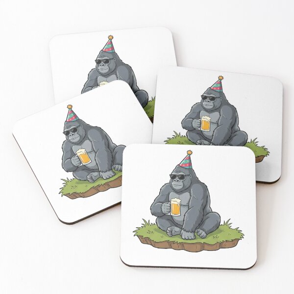 Item preview, Cool Gorilla Party Animal Beer Lover designed and sold by k3rstman1.