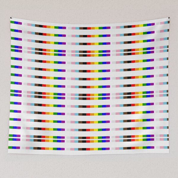 Item preview, Progress Gay Pride Flag Bar Stickers designed and sold by TackyTime.