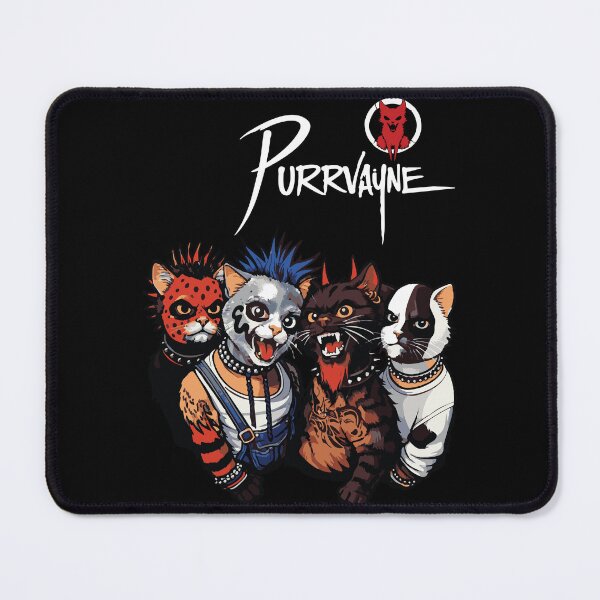 Artikelvorschau, Purrvayne Cat Band – Heavy Nu Metal Katzenparodie-Kunst entworfen und verkauft von Robert "Hellfish" Fonseca.