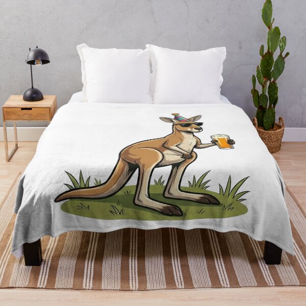 Item preview, Cool Kangaroo Party Animal Beer Celebration designed and sold by k3rstman1.