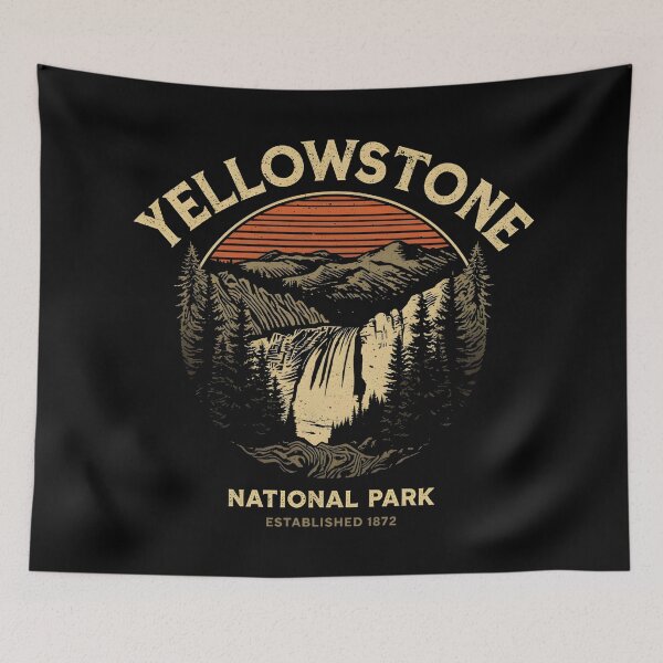 Item preview, Yellowstone National Park  designed and sold by GoodOldVintage.