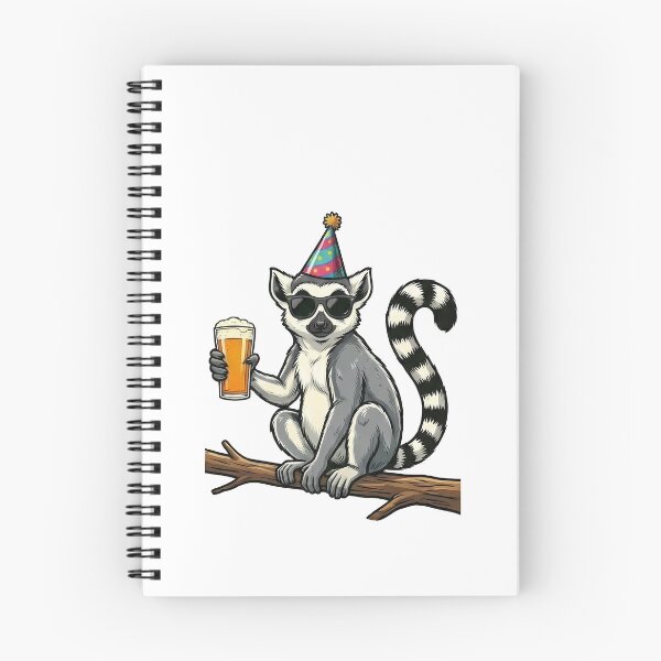 Aperçu de l'œuvre Fête des lémuriens cool, animaux de la bière créée et vendue par k3rstman1.
