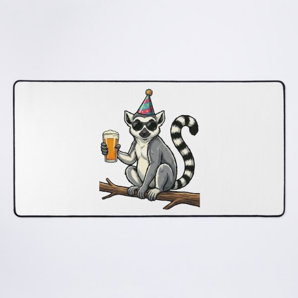 Item preview, Cool Lemur Party Animal Beer Celebration designed and sold by k3rstman1.