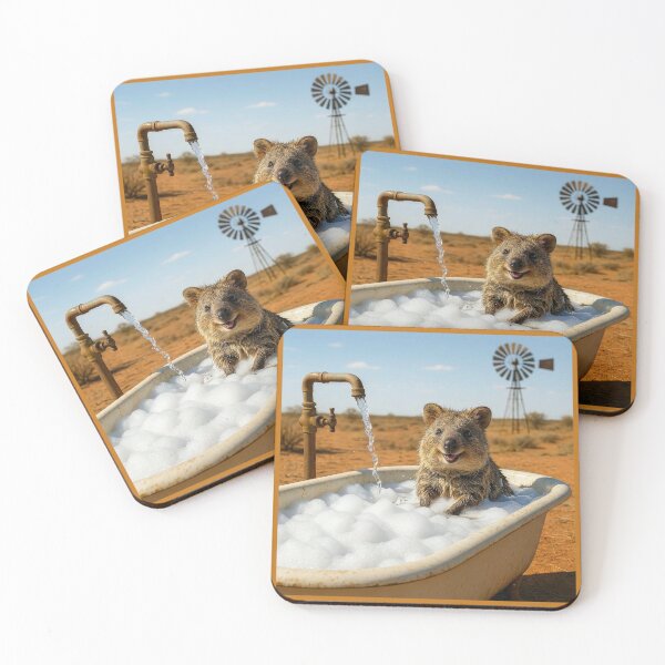 Item preview, Quokka Taking Outdoor Bubble Bath designed and sold by Tridentulus.