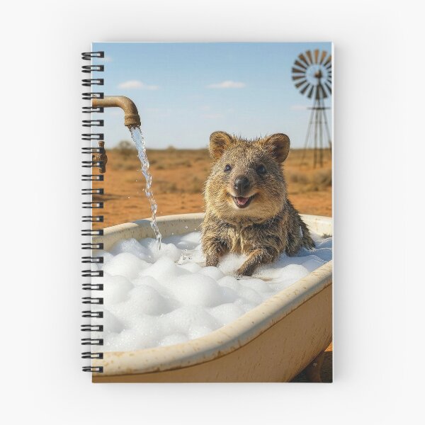Item preview, Quokka Taking Outdoor Bubble Bath designed and sold by Tridentulus.
