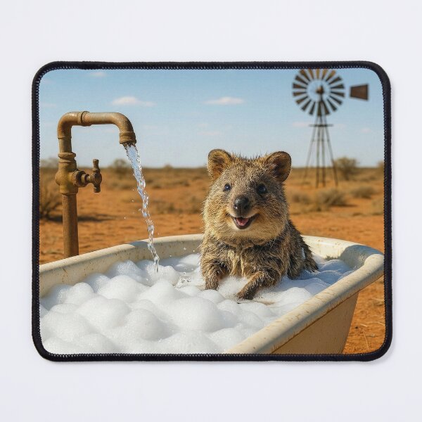 Item preview, Quokka Taking Outdoor Bubble Bath designed and sold by Tridentulus.