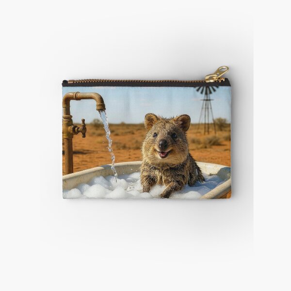 Artikelvorschau, Quokka nimmt ein Schaumbad im Freien entworfen und verkauft von Tridentulus.