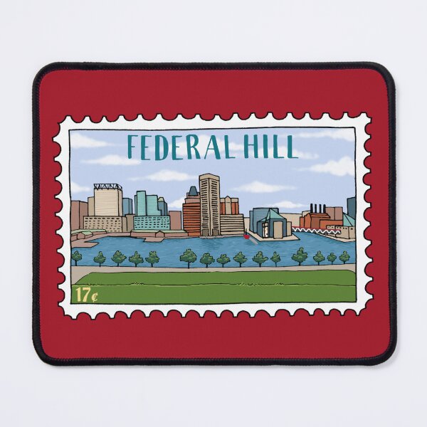 Item preview, Federal Hill Baltimore Stamp designed and sold by Elizabeth Weglein.