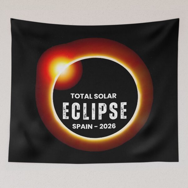 Item preview, Spain Solar Eclipse 2026 – Total Eclipse Astronomy Travel Design designed and sold by Teetreasure2.