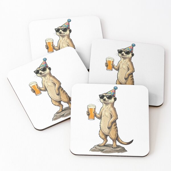 Item preview, Meerkat Party Animal Beer Lover Sunglasses designed and sold by k3rstman1.