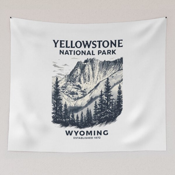 Item preview, Yellowstone National Park - Wyoming  designed and sold by GoodOldVintage.