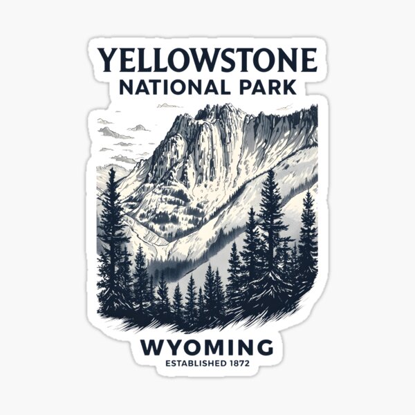 Yellowstone National Park - Wyoming Sticker
