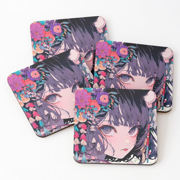 Item preview, Neko girl anime designed and sold by iWallGlow.