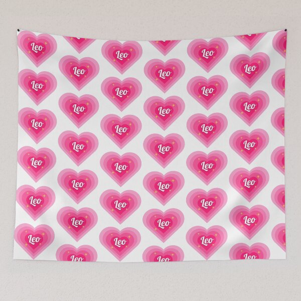 Item preview, Pink Leo Zodiac Heart Birthday Gift gabyiscool designed and sold by gabyiscool.
