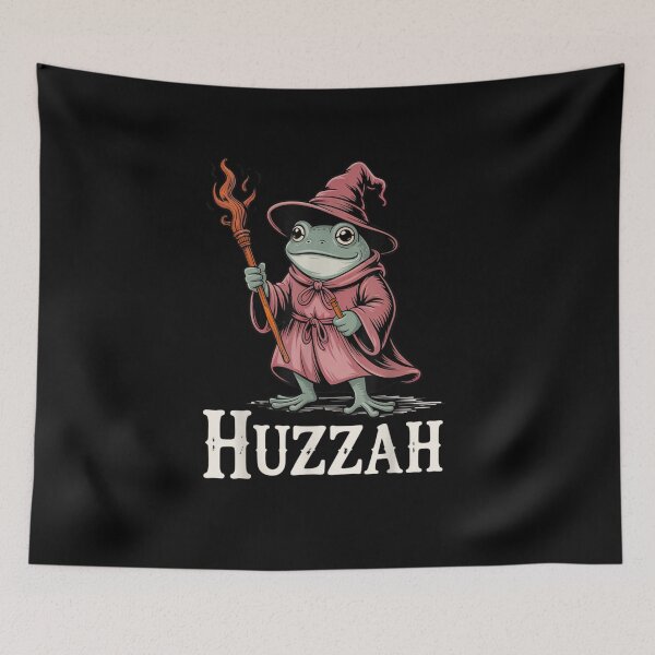 Artikelvorschau, Kopie von „Huzzah Frog Knight – Lustiges Meme-Design: Mittelalterlicher Frosch mit Schwert“ entworfen und verkauft von Wear the Art.