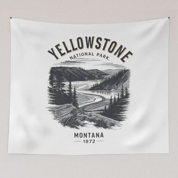 Item preview, Yellowstone National Park - Montana designed and sold by GoodOldVintage.