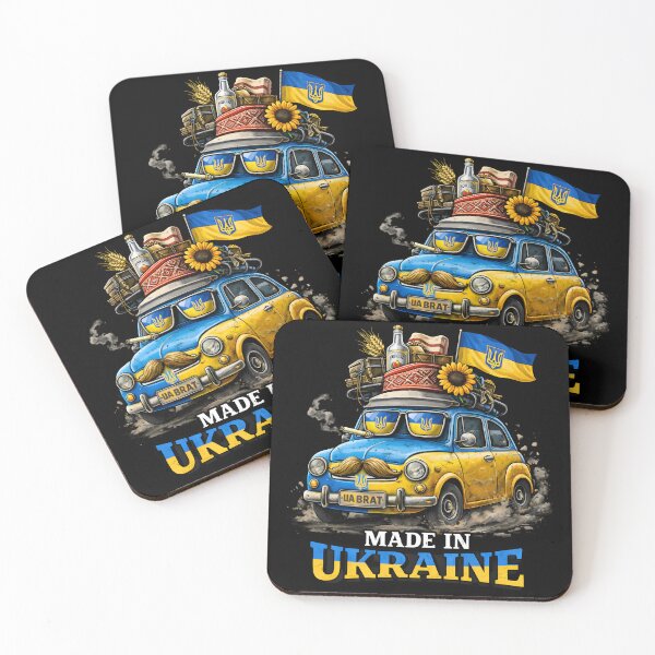 Item preview, Made in Ukraine – Funny Ukrainian Retro Car Pride designed and sold by ADVA.N.