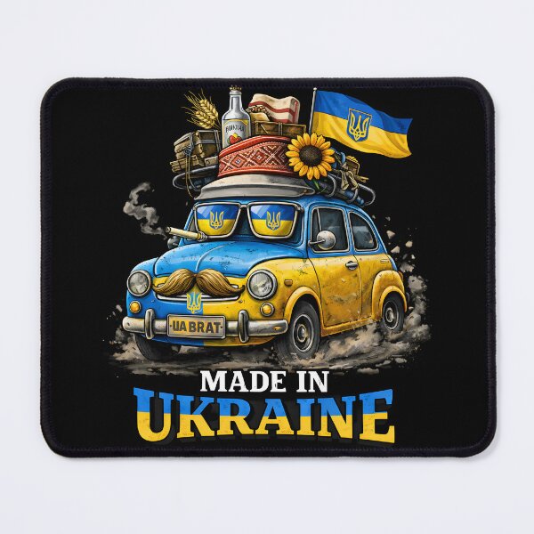 Item preview, Made in Ukraine – Funny Ukrainian Retro Car Pride designed and sold by ADVA.N.