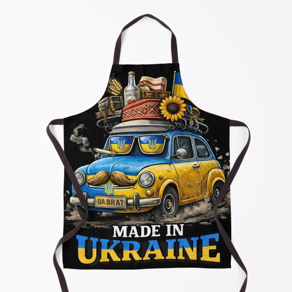 Item preview, Made in Ukraine – Funny Ukrainian Retro Car Pride designed and sold by ADVA.N.