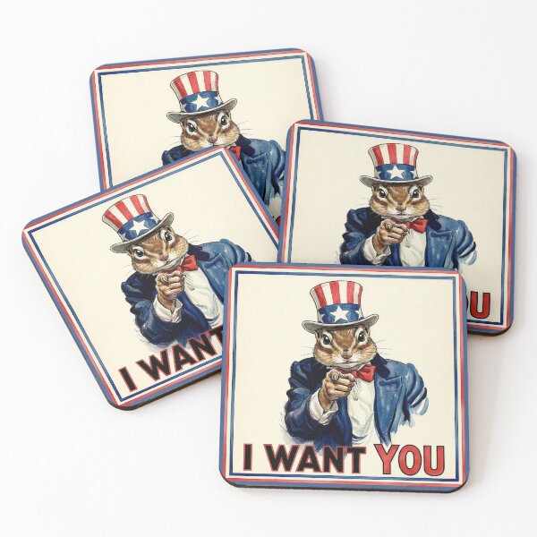 Item preview, Uncle Sam Chipmunk Wants You designed and sold by Tridentulus.