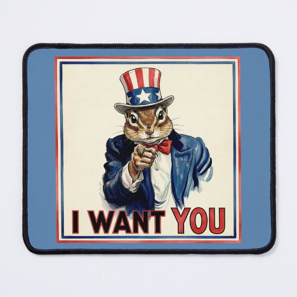 Item preview, Uncle Sam Chipmunk Wants You designed and sold by Tridentulus.