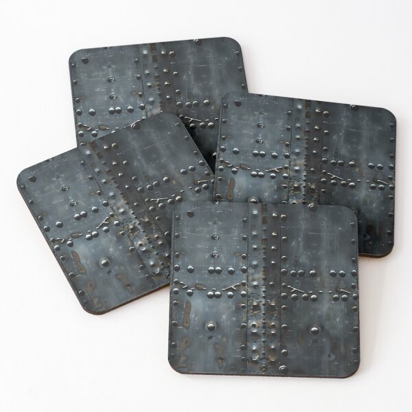 Item preview, Bolted Metallic grunge wall designed and sold by FatBirdie.